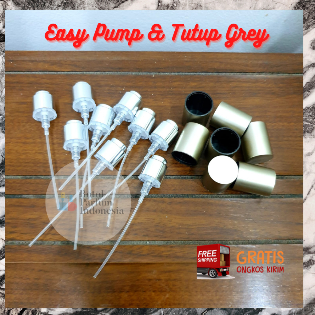 SET TUTUP & EASY PUMP / SEMI PRESS SPRAY BOTOL PARFUM DIAMETER 15MM