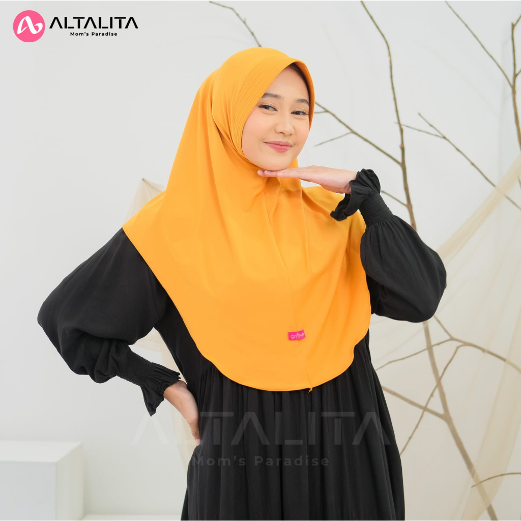 Altalita - Hijab Sport Instan Menutup Dada Kerudung Bergo Hamidah Size L Jersey Premium Jilbab Instan Qanita Penguin Cocok Untuk Sekolah Olahraga Volly Futsal Senam dan Sehari-Hari