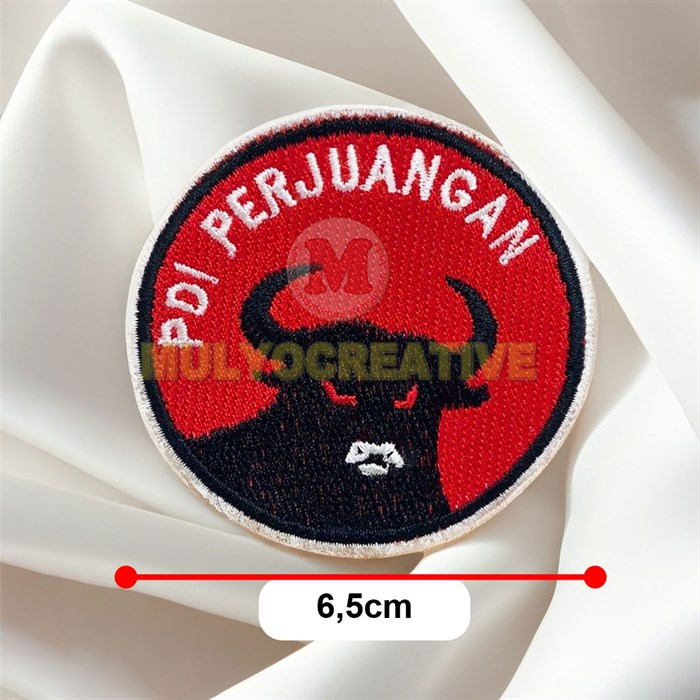 Partai PDI Perjuangan Emblem Patch Bordir Logo PDIP