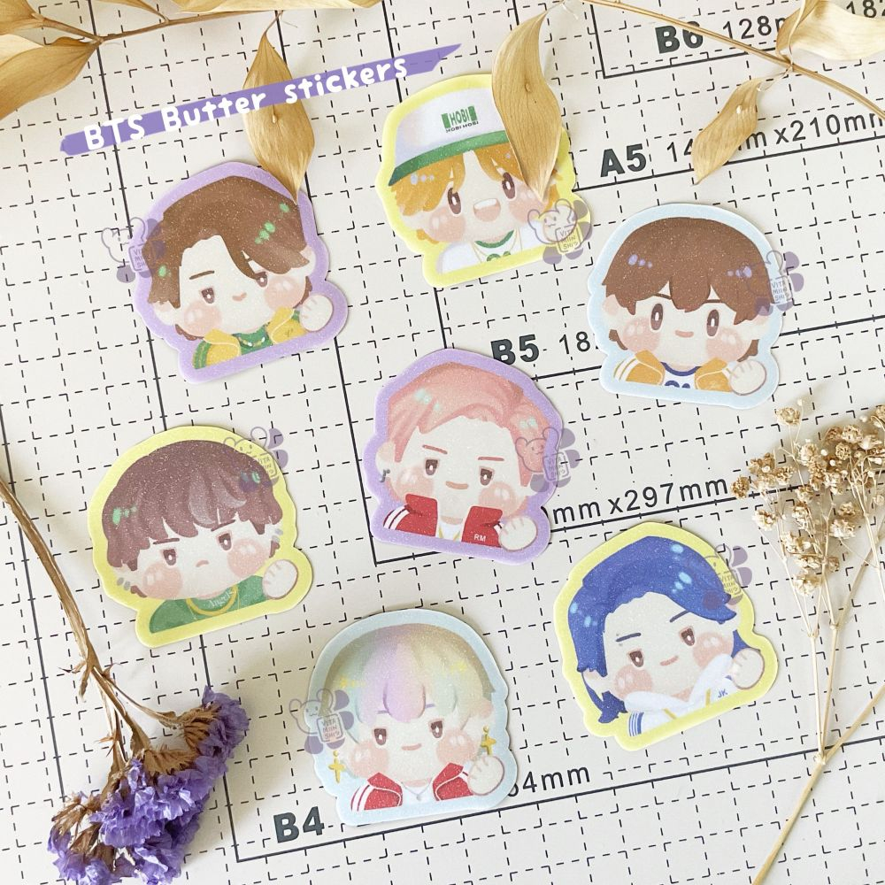 

VITAMIINSHI BTS Sticker Pack / Stiker Die Cut