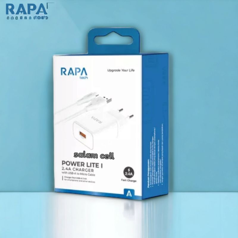 Charger Micro Usb RAPA POWER LITE I CH4085 2,4A 12W Original Garansi Resmi