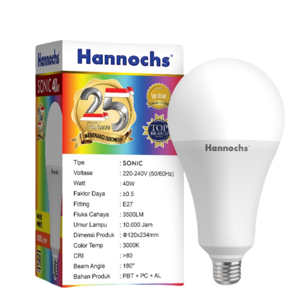 Lampu Hannochs LED JUMBO 30W / 40w / 50w / Lampu Led Hannochs SONIC 30W - 40W - 50W