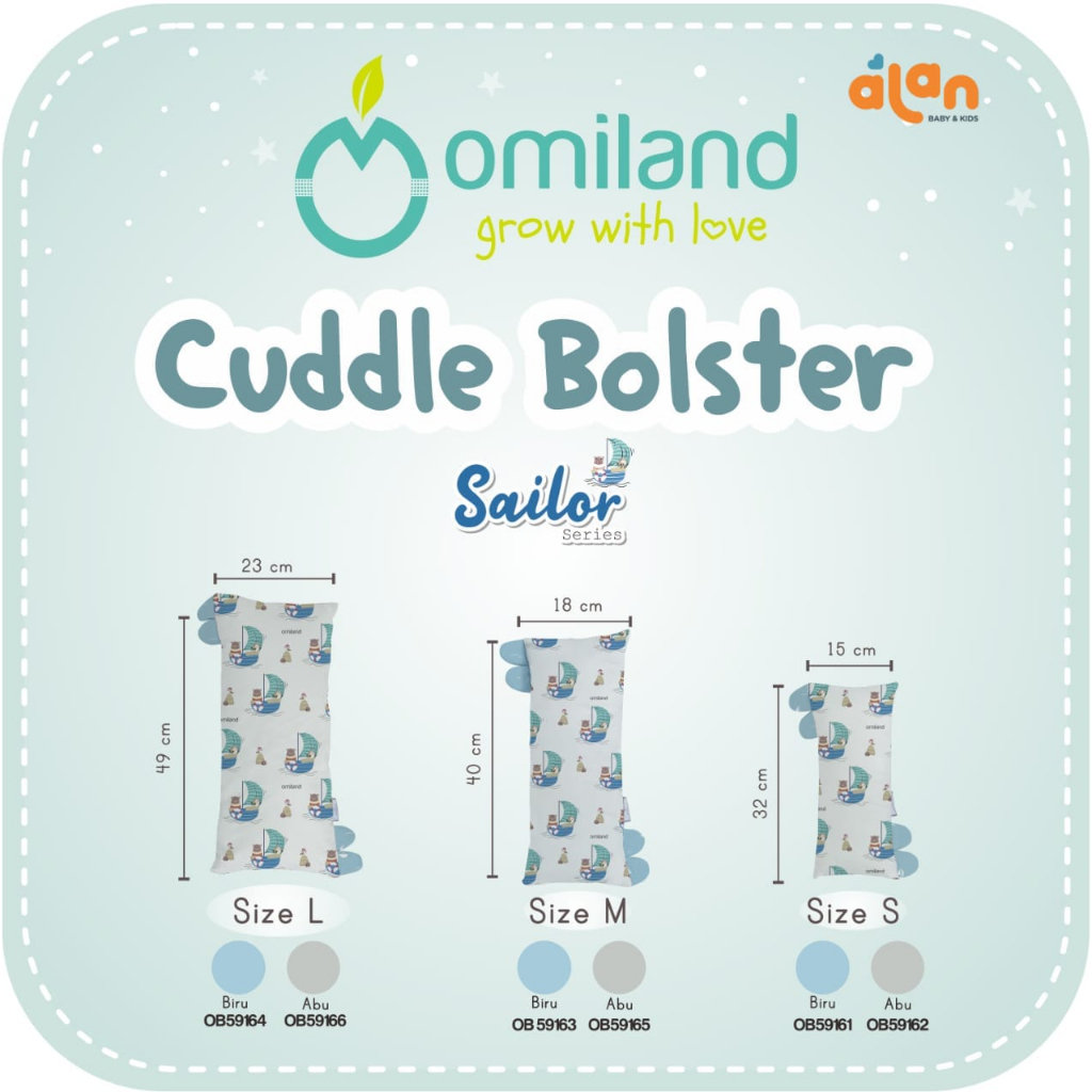 Omiland  Cuddle Bolsters OB59161/62/63/64/65/66 Sailor Series