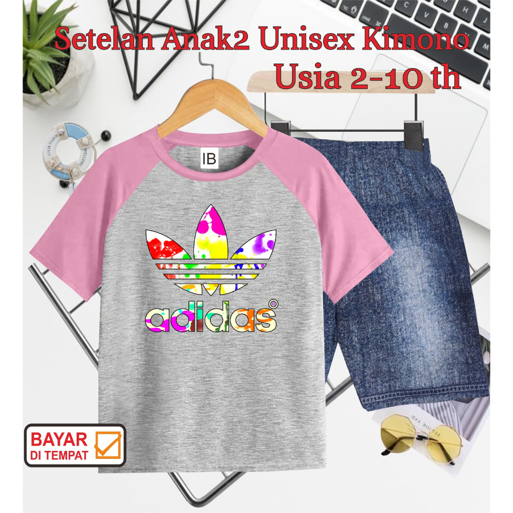 ((IB))SETELAN ANAK2 UNISEX KIMONO SEMI JEANS/4D1D4Z DIGITAL SABLON