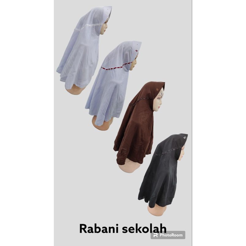 jilbab Rabbani sekolah Harga grosir atau harga per kodi. Isi 1 kodi 20 pcs