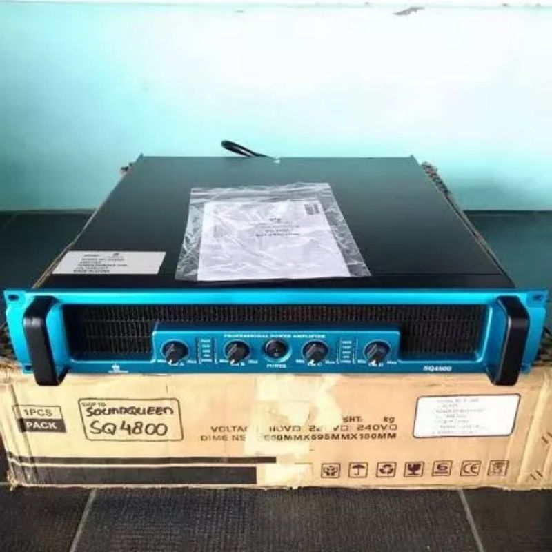 Power Amplifier 4 Channel Soundqueen SQ 4800 SQ4800 SQ-4800  CLASS H Original TERBAIK