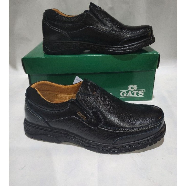 Sepatu pria kulit Gats Lb 5002 Black.sepatu original gats ori