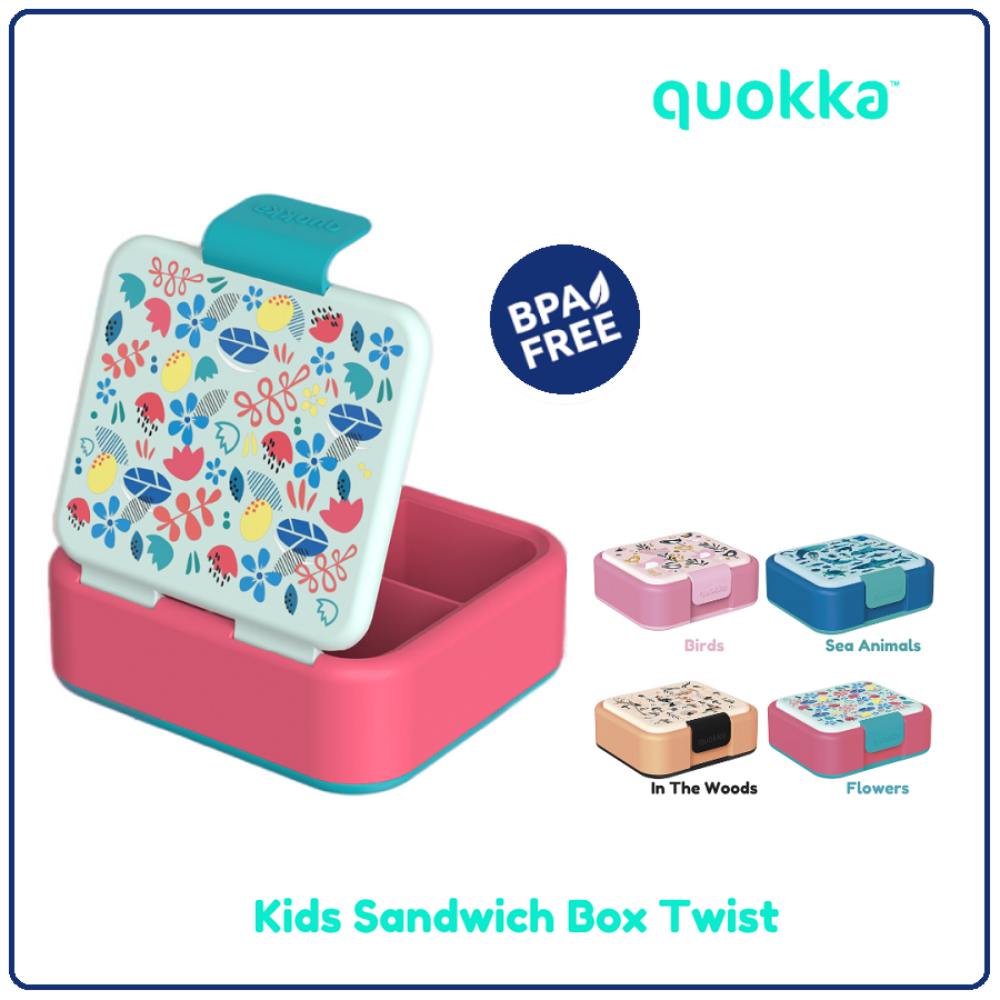 Quokka Kids Sandwich Box Twist | Kotak Makan