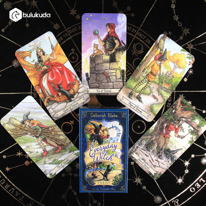 Everyday Witch Tarot 78 Card Deck 10*6 cm PDF Guide