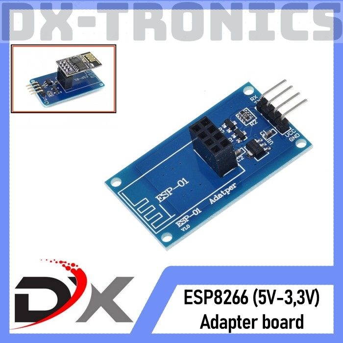 ESP8266 WiFi Adapter Board 3.3V 5V Module ESP01 Adaptor