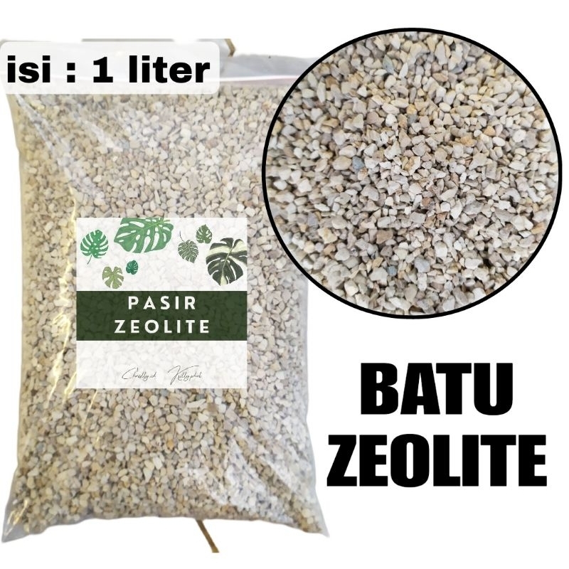 Batu Zeolite 1 liter Media Kandang Filter Air Penjernih Air Media Tanam