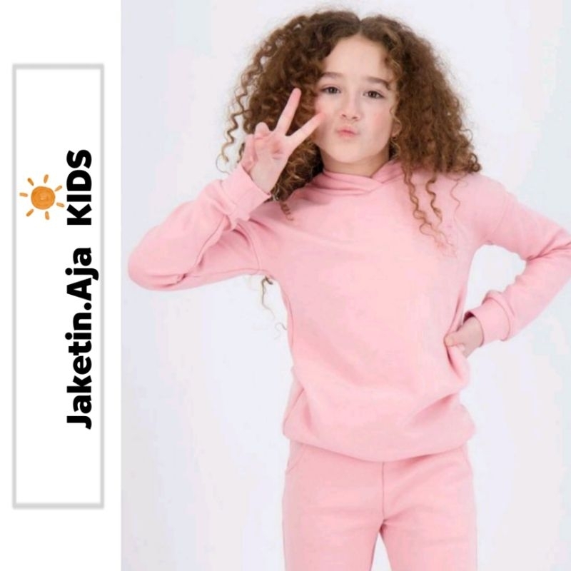 Hoodie Anak POLOS [5th - 12th] Kids Hoodie BASIC Unisex Jaket Anak Laki-Laki dan Perempuan Jacket Boys Girls Sweater anak 5 th 6 7 8 9 10 11 12 tahun