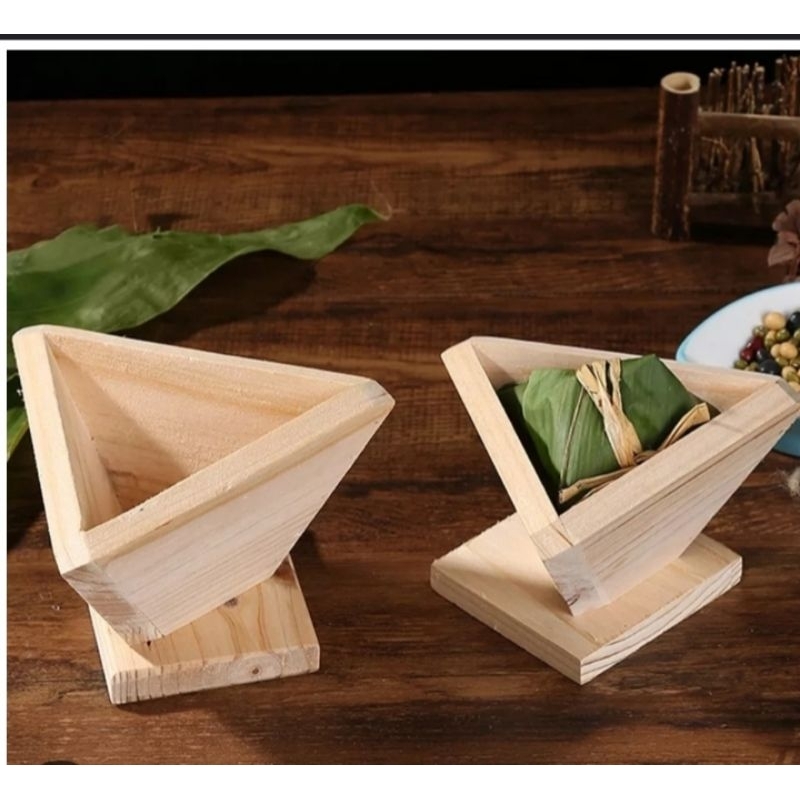 CETAKAN BACANG/cetakan bacang kayu/Cetakan onigiri/Cetakan segitiga