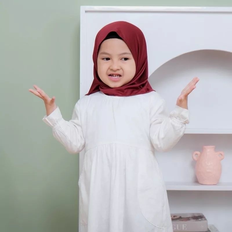 Hijab Instan For Kids Hijab Anak Jersey Adem