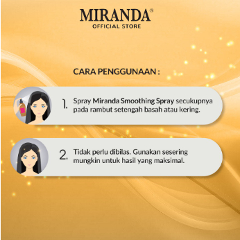 Miranda Keratin Smoothing Spray (Perawatan Rambut) 50ml