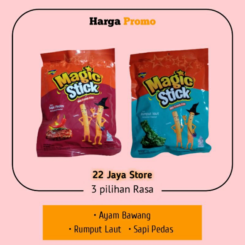 

Magic Stick Snack 1 Pack Isi 10 pcs ukuran 18gr