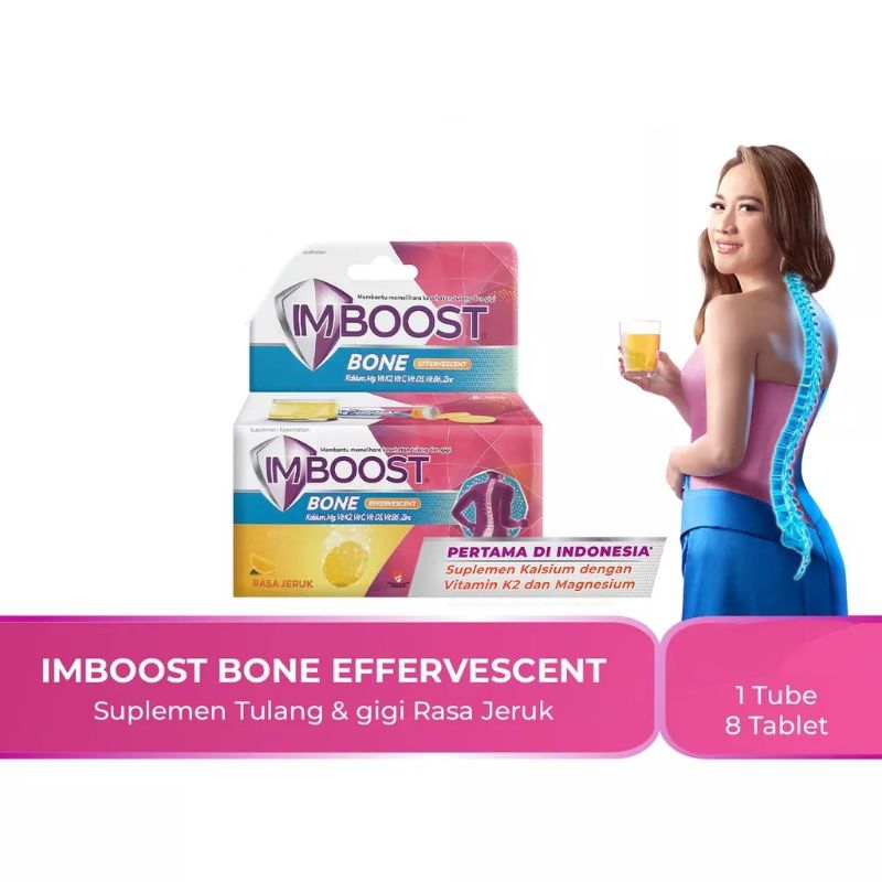 IMBOOST BONE EFFERVESCENT 8S - MEMBANTU MEMELIHARA KESEHATAN TULANG DAN GIGI