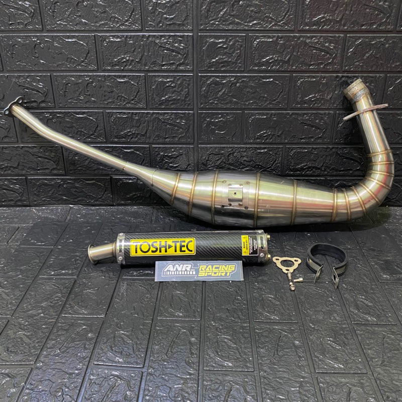 Knalpot Ninja R RR SS Toshtec Carbon Stainles Non cobra