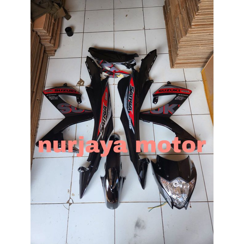 Full set Body Satria Fu Facelift Hitam