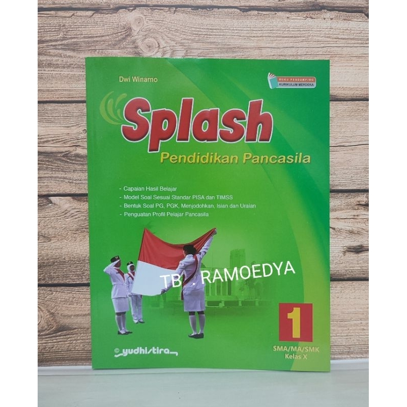 Buku Splash PPKN SMA/MA/SMK kelas X Kurikulum Merdeka Yudhistira