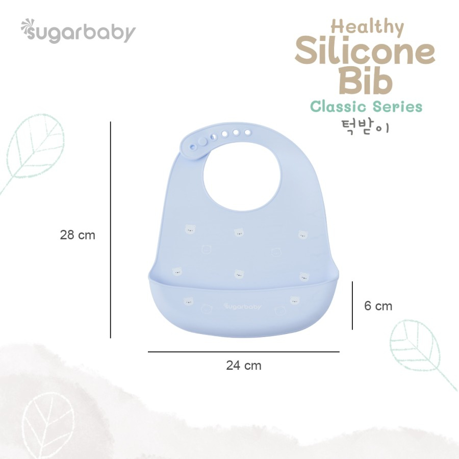 Sugar Baby Premium Silicone BIB XL Size - Pink Rabbit - Bib K-series