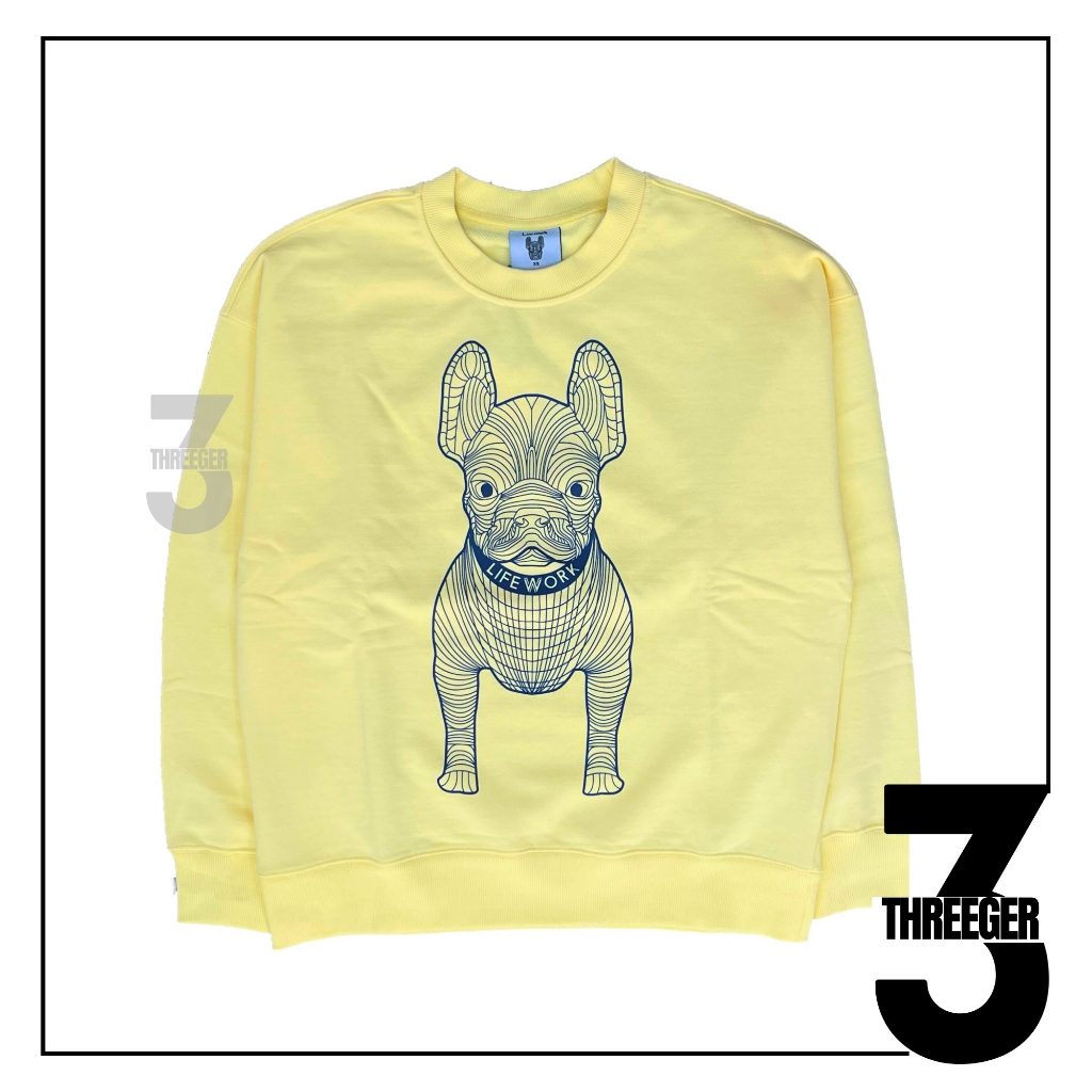 Lifework Navy Radog Sweatshirt Yellow Original