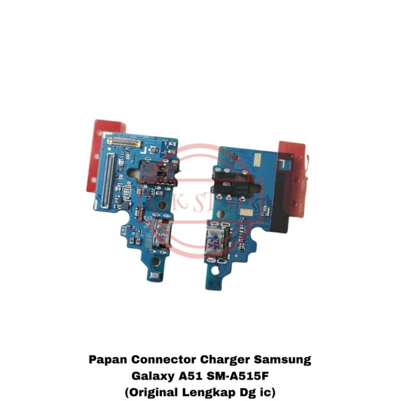 Papan Connector Charger Samsung Galaxy A51 A515f Pcb Konektor Cas Original