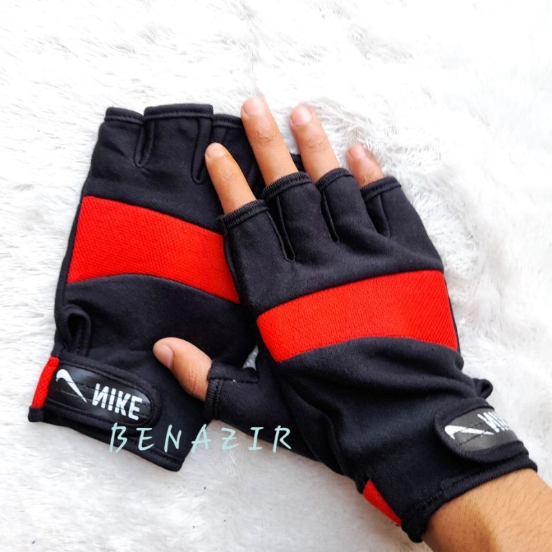 Sarung Tangan Motor Pria Setengah Jari Nike Sarung Tangan Half Finger