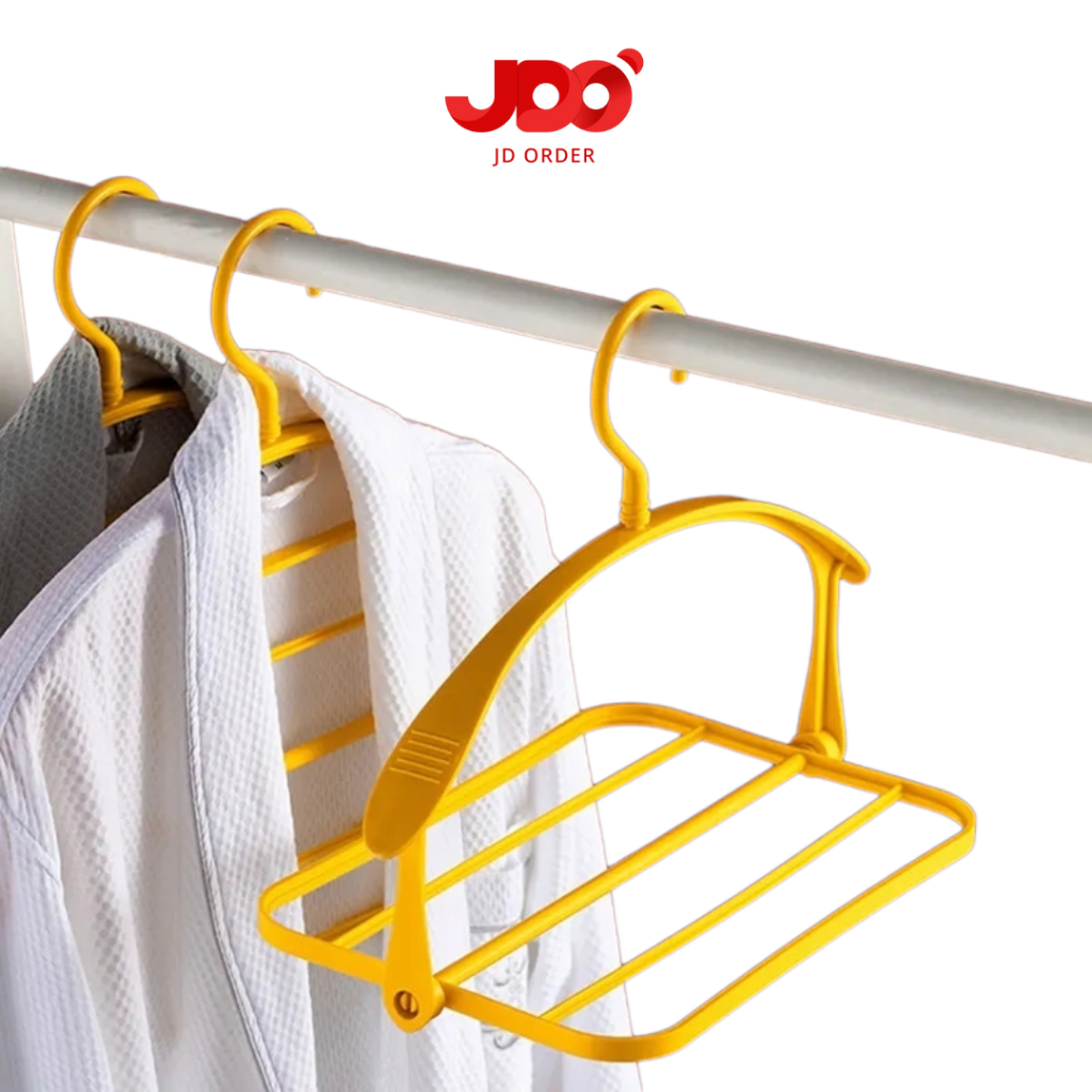 Clothes Hanger Multifuntion With 4 Layers | Rak Gantung Baju Celana Sepatu Bantal Syal Serbaguna