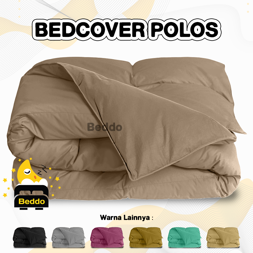 Beddo Selimut Bedcover only 180x220 150X220 120x220 100x220 double plain/polos