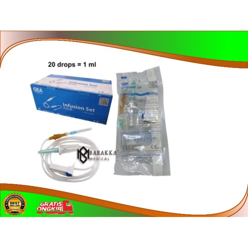 GEA Infus set selang infus dewasa 1 Box