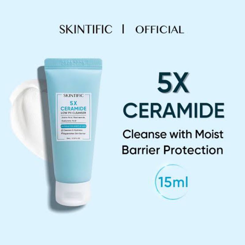 Skintific Ceramide Cleanser 15ml Sabun Wajah