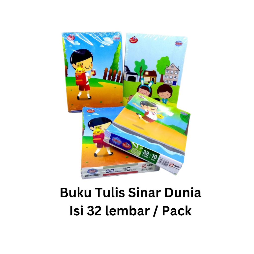 

Buku Tulis Sidu Sinar Dunia Isi 32 Lembar / Pack