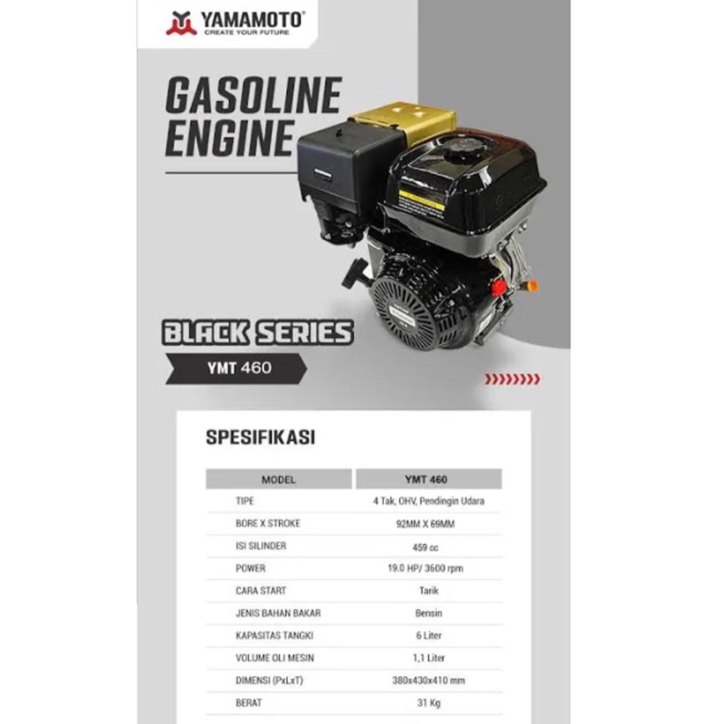 MESIN PENGGERAK SERBAGUNA YAMAMOTO GX460 19 Hp