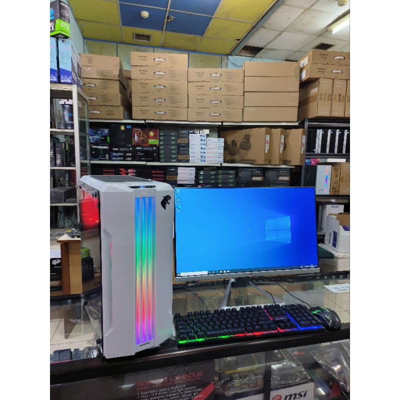 Pc gaming edit fulset Core i7 Ram 16gb Vga 4gb  Gtx 750 ddr 5 monitor 24 inc all New