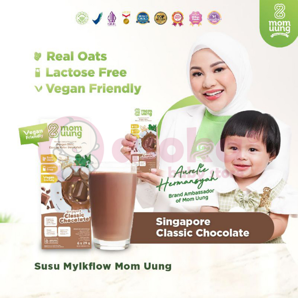 Mom Uung Susu ASI BOOSTER MYLKFLOW Rasa Singapore Classic Chocolate &amp; Creamy Vanilla - Susu Pelancar ASI ASOKA