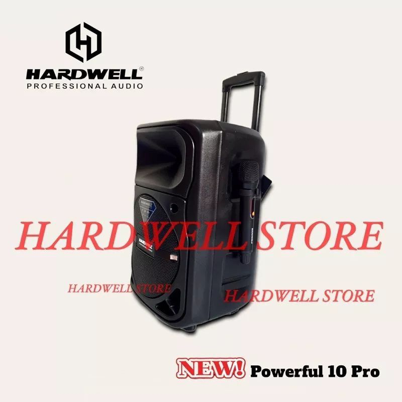 Hardwell Speaker Portable Powerfull 10pro - 10 Inch Bluetooth Hardwell Powerfull 10 Pro