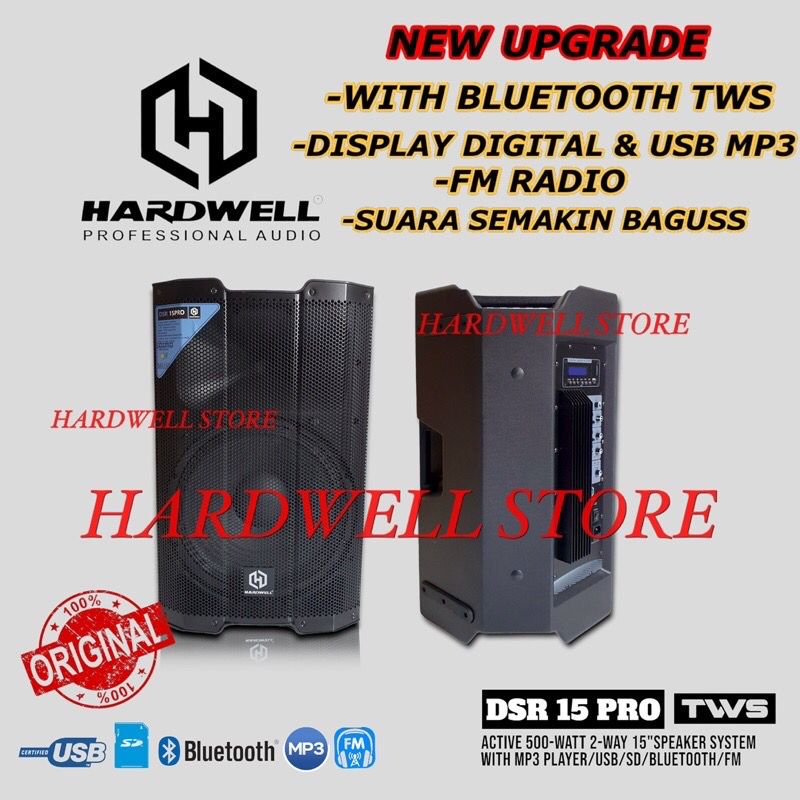 Speaker Aktif / Speaker Active 15 Inch Hardwell DSR 15 PRO / DSR15PRO Original