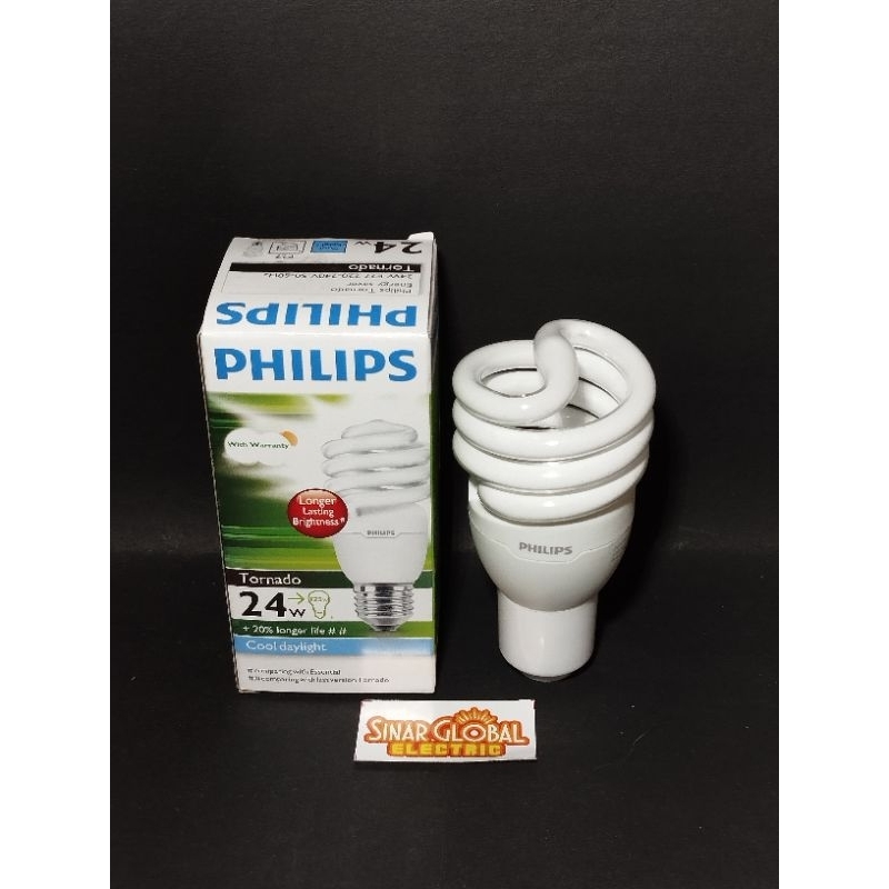 Lampu philips tornado 24 Watt / lampu spiral philips 24 W putih