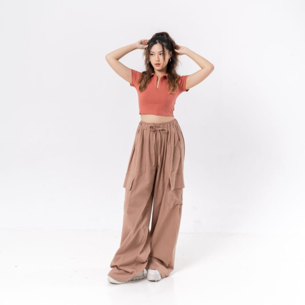 AIJO -Jennie Cargo Pants  - Linen Cargo