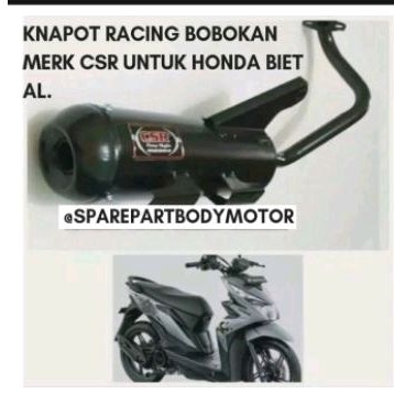 KNALPOT KENALPOT CSR HONDA BEAT STREET/BEAT NEW BEAT ESP