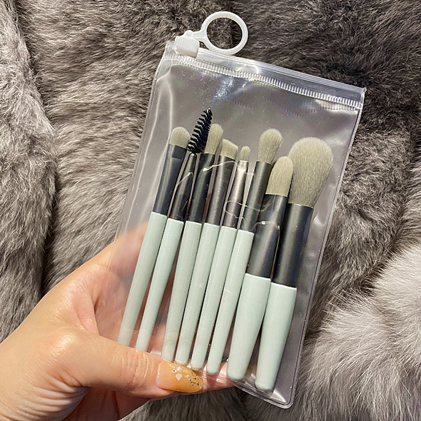 MFI - MAKE UP BRUSH SET ISI 8 KUAS MAKEUP UKURAN KECIL WARNA RANDOM