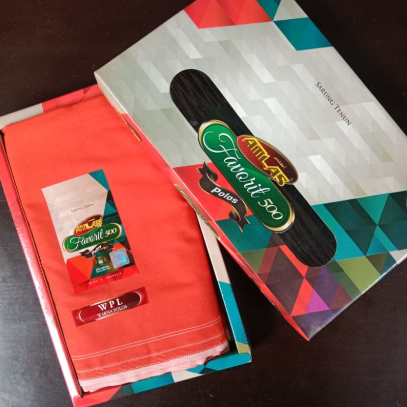 SARUNG TENUN ATLAS FAVORIT 500 DEWASA POLOS