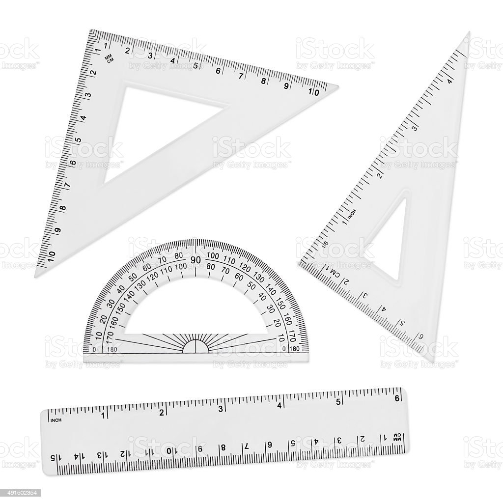 Penggaris Geo Metric Maped set 4 pc / Geo Metric Ruler DiSi