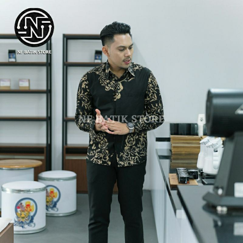 Akar Kemeja batik solo / Full furing / Kemeja batik pria / Batik kondangan / Batik sragenan / Batik 