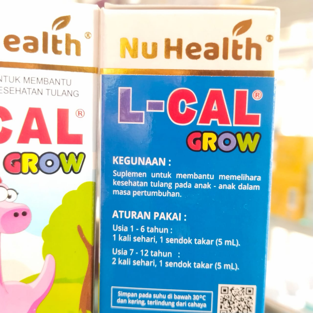 L -CAL GROW 60 ML nu health L-CAL l cal grow vitamin peninggi badan anak vitamin tulang anak