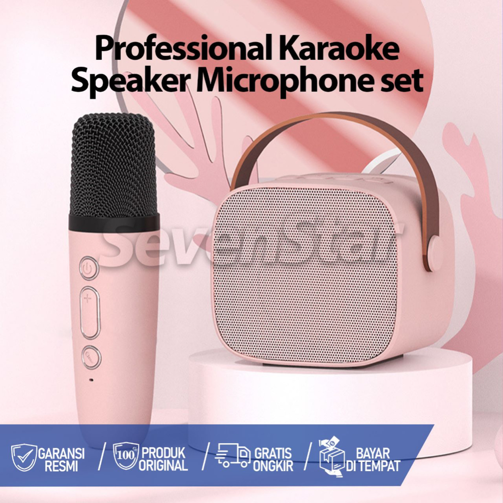 [SevenStar] Speaker Karaoke Bluetooth Full Bass Portable Wireless (Dapat terhubung ke HP/TV)