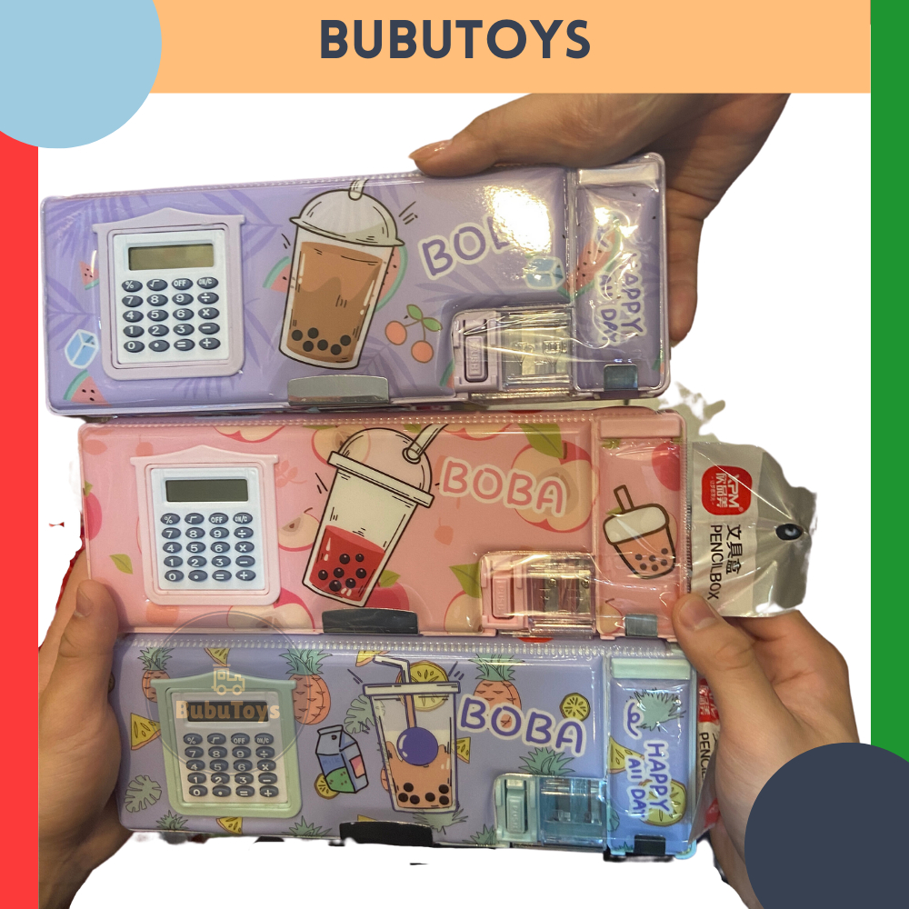 

Kotak Pensil Kalkulator Model Boba Lucu Alat Sekolah Anak Tempat Pensil Stationery