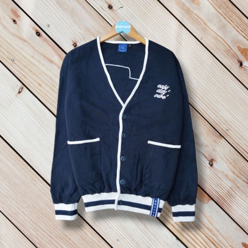 CARDIGAN ROMANTIC CROWN PRIA WANITA VINTAGE SWEATER SECOND