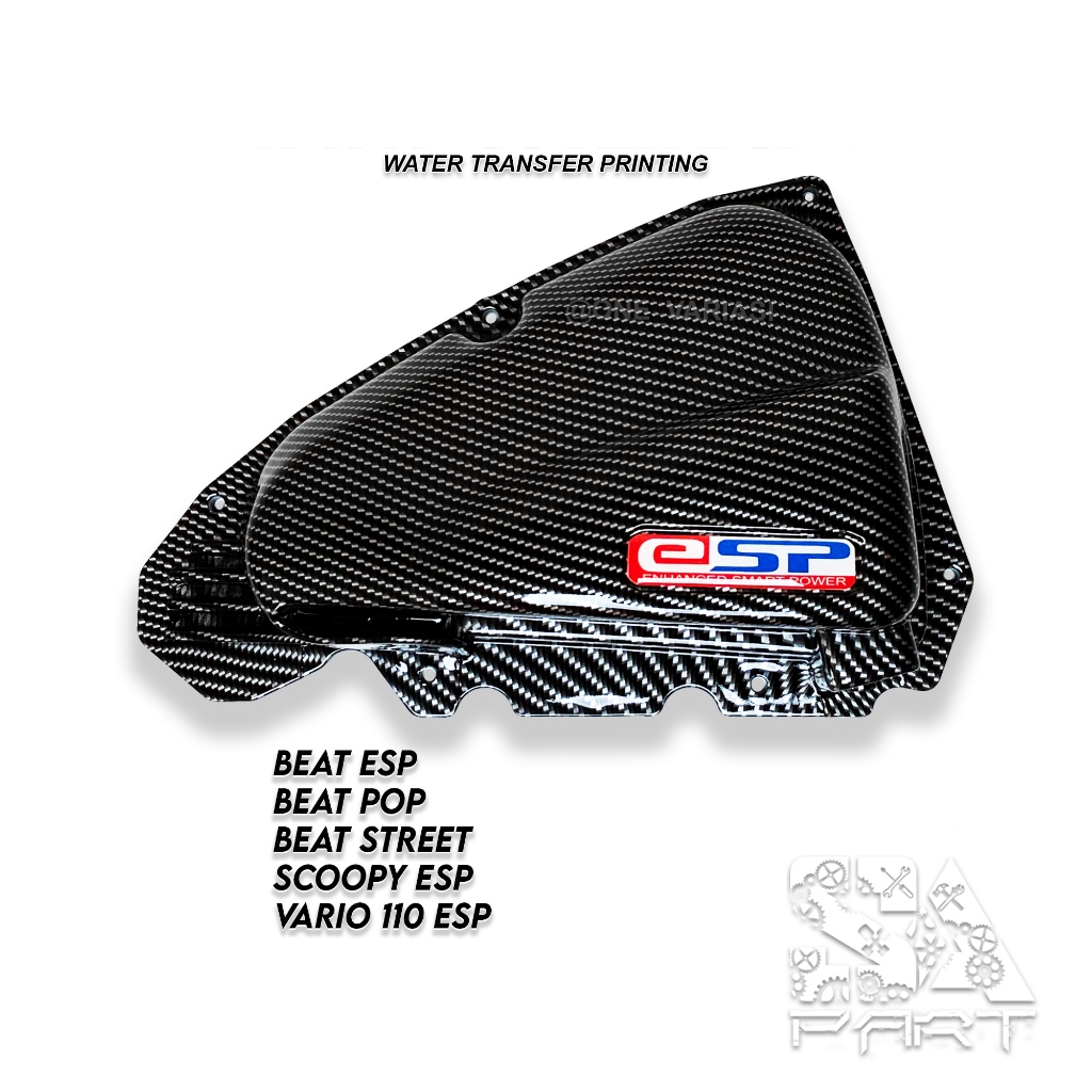 COVER TUTUP BOX FILTER CARBON BEAT ESP SCOOPY ESP KARBON 2015 - 2019